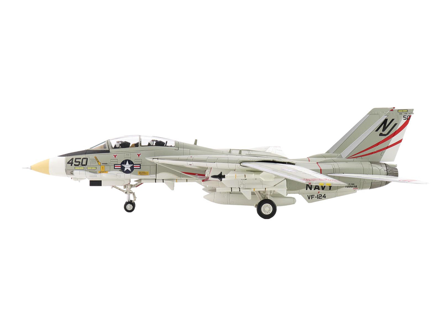 Grumman F-14A Tomcat Fighter Aircraft "VFA-124 Gunfighters" (1978) United States Navy "Air Power Series" 1/72 Diecast Model