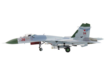 Sukhoi Su-27 Flanker-B Fighter Aircraft "Red 36 Barents Sea 941st IAP" (1987) Soviet Air Force "Air Power Series" 1/72 Diecast Model