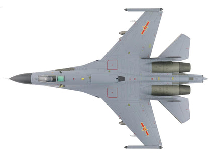 Shenyang J-11A Fighter Aircraft "40547 Golden Helmet" (2014) People's Liberation Army Air Force with 1/8 Scale Golden Helmet "Air Power Series" 1/72 Diecast Model