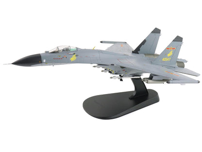 Shenyang J-11A Fighter Aircraft "40547 Golden Helmet" (2014) People's Liberation Army Air Force with 1/8 Scale Golden Helmet "Air Power Series" 1/72 Diecast Model
