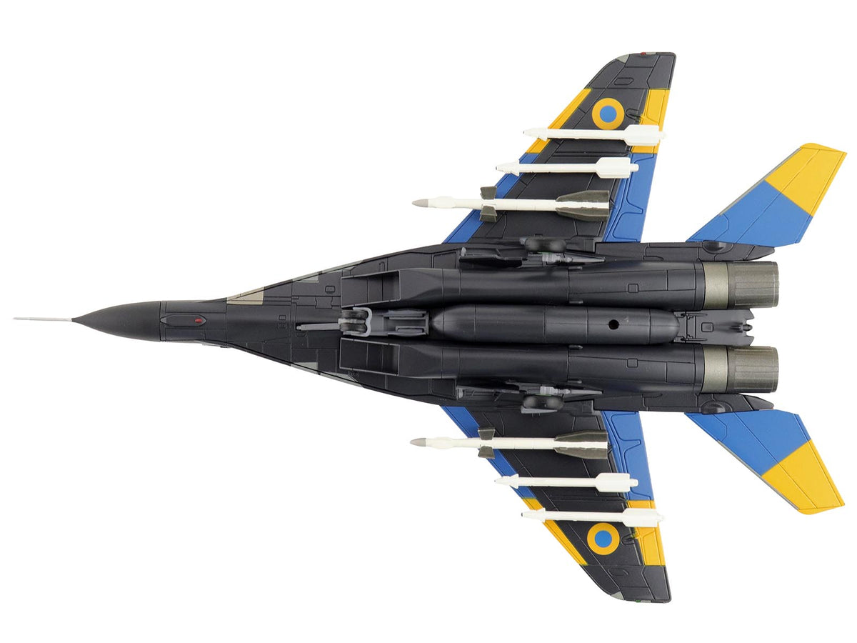 Mikoyan MIG-29 Fulcrum Aircraft "Ghost of Kyiv 40th Tactical Aviation Brigade Vasylkiv Air Base" (2023) Ukrainian Air Force "Air Power Series" 1/72 Diecast Model