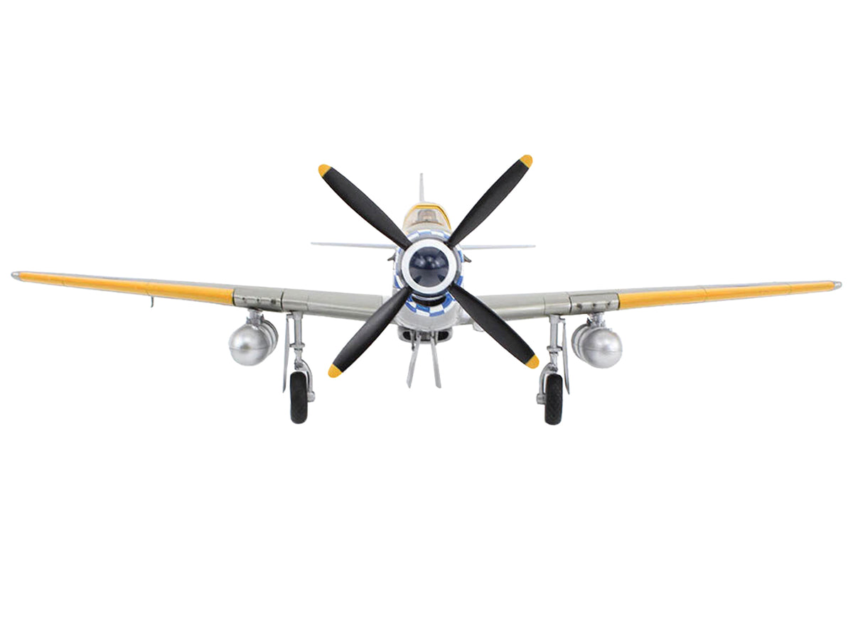 North American Mustang Mk.IV Fighter Aircraft "Flight Lieutenant Arthur S. 'Joe' Doley 19th Squadron" (1945) British Royal Air Force "Air Power Series" 1/48 Diecast Model