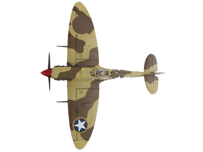 Supermarine Spitfire Mk.Vb Trop Fighter Aircraft "ER570 4th Fighter Squadron 52nd Fighter Group" (1943) Mediterranean Allied Coastal Air Force "Air Power Series" 1/48 Diecast Model