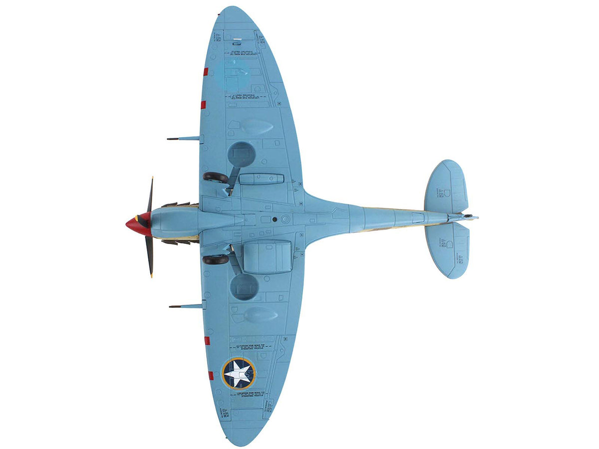 Supermarine Spitfire Mk.Vb Trop Fighter Aircraft "ER570 4th Fighter Squadron 52nd Fighter Group" (1943) Mediterranean Allied Coastal Air Force "Air Power Series" 1/48 Diecast Model