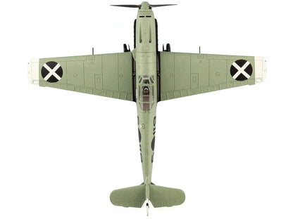 Messerschmitt BF 109E-3 Fighter Aircraft "Hauptmann Siebelt Reents Spanish Civil War" (1939) "Air Power Series" 1/48 Diecast Model