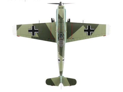 Messerschmitt BF 109E-4 Fighter Aircraft "Franz von Werra II/JG-3" (1940) German Luftwaffe "Air Power Series" 1/48 Diecast Model