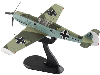 Messerschmitt BF 109E-4 Fighter Aircraft "Franz von Werra II/JG-3" (1940) German Luftwaffe "Air Power Series" 1/48 Diecast Model