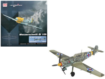 Messerschmitt Bf 109E-3 Fighter Aircraft "White 2 Jan Reznak 13.(slow)/JG 52 Kraznodar USSR" (1943) German Luftwaffe "Air Power Series" 1/48 Diecast Model