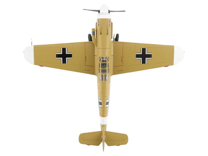 Messerschmitt Bf 109F-4 Fighter Aircraft "Marseille Yellow 14 3./JG27 Egypt" (1942) German Luftwaffe "Air Power Series" 1/48 Diecast Model