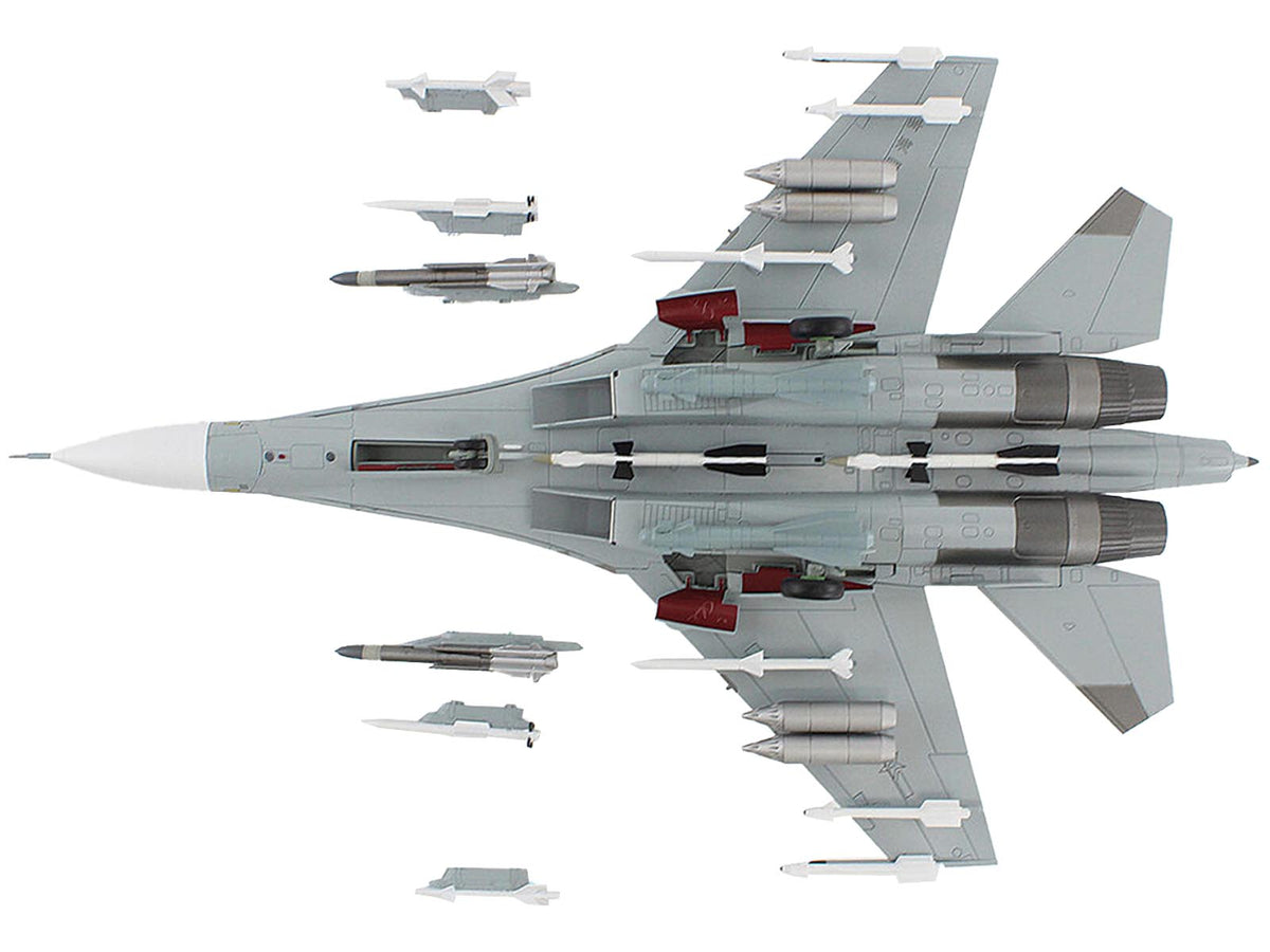 Sukhoi Su-30MK2 Flanker-G Fighter Aircraft "White 17 China" (2022) People's Liberation Army Naval Air Force (PLANAF) "Air Power Series" 1/72 Diecast Model