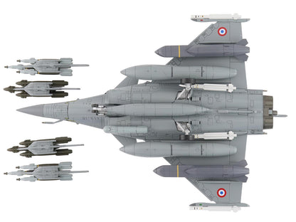 Dassault Rafale B Fighter Aircraft "113-IE/330 Libya" (2011) French Air Force "Air Power Series" 1/72 Diecast Model