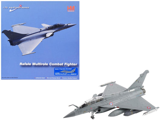 Dassault Rafale B Fighter Aircraft "113-IE/330 Libya" (2011) French Air Force "Air Power Series" 1/72 Diecast Model