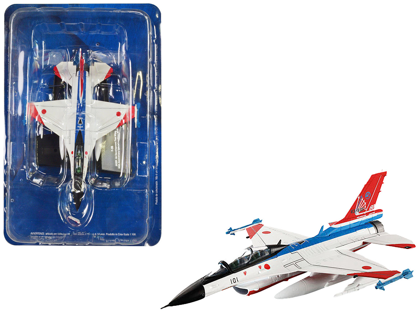 Mitsubishi F-2B Fighter Aircraft "Air Development and Test Wing 60th Anniversary" (2015) Japan Air Self-Defense Force 1/100 Diecast Model