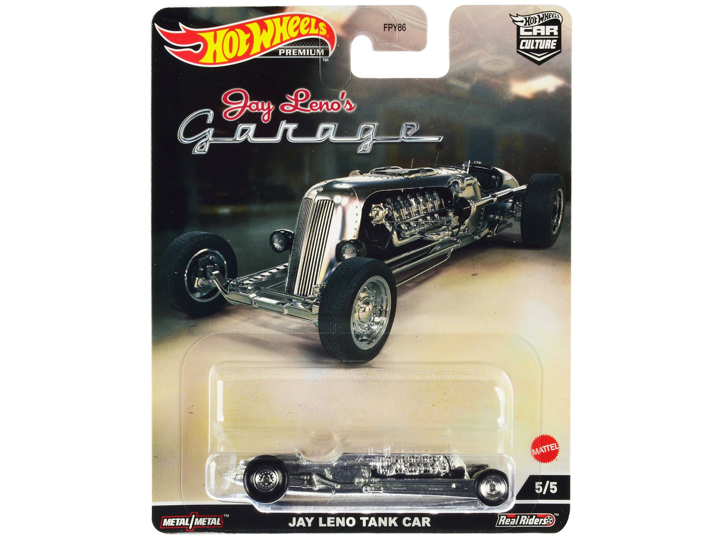 Jay Leno Tank Car Brushed Metal "Jay Leno’s Garage" Diecast Model Car