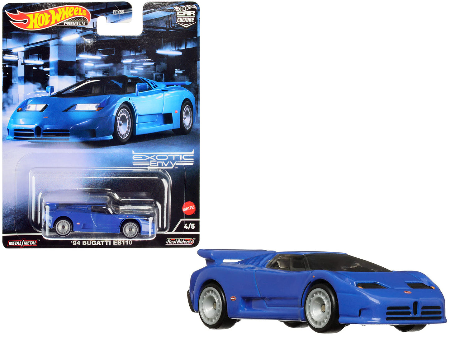 1994 Bugatti EB110 Blue "Exotic Envy" Series Diecast Model Car