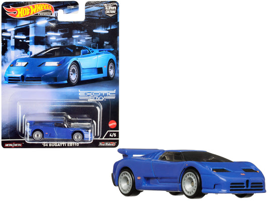 1994 Bugatti EB110 Blue "Exotic Envy" Series Diecast Model Car
