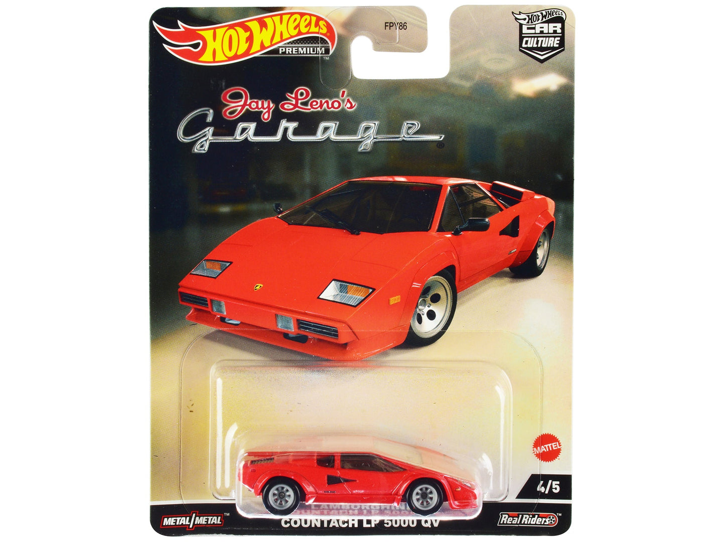 Lamborghini Countach LP 5000 QV Red "Jay Leno’s Garage" Diecast Model Car