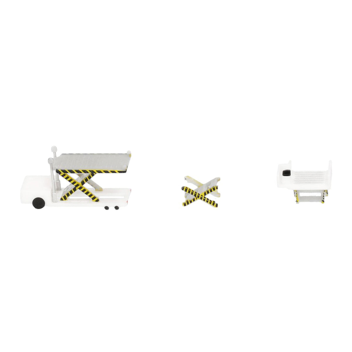 Container Loader 2 Vehicle Set White 1/500 Diecast Model