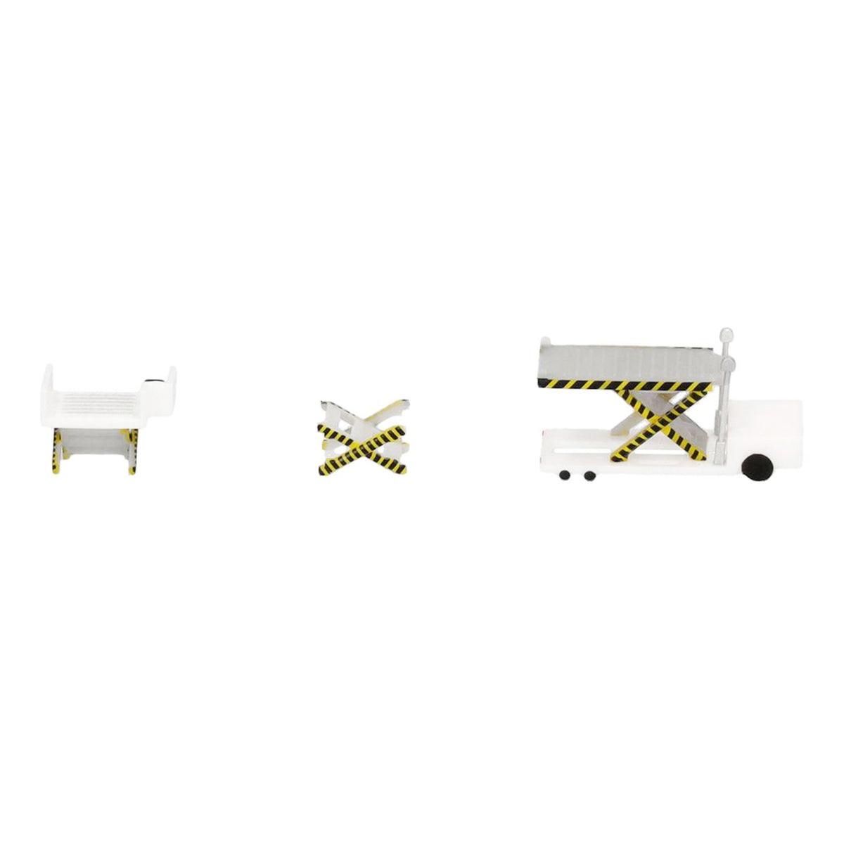 Container Loader 2 Vehicle Set White 1/500 Diecast Model