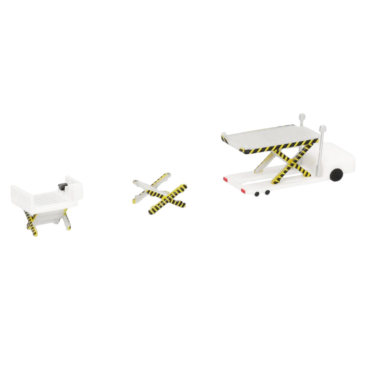 Container Loader 2 Vehicle Set White 1/500 Diecast Model