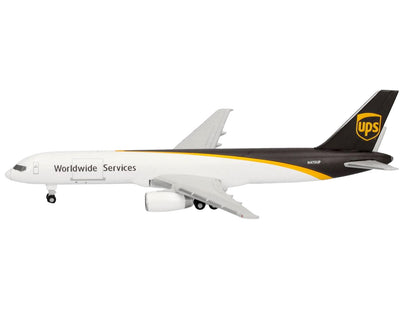 Boeing 757-200F Commercial Aircraft "UPS Worldwide Service" (N475UP) White with Brown Tail 1/500 Diecast Model Airplane