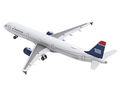 Airbus A321 Commercial Aircraft "American Airlines" (N578UW) Gray with Blue Tail 1/500 Diecast Model