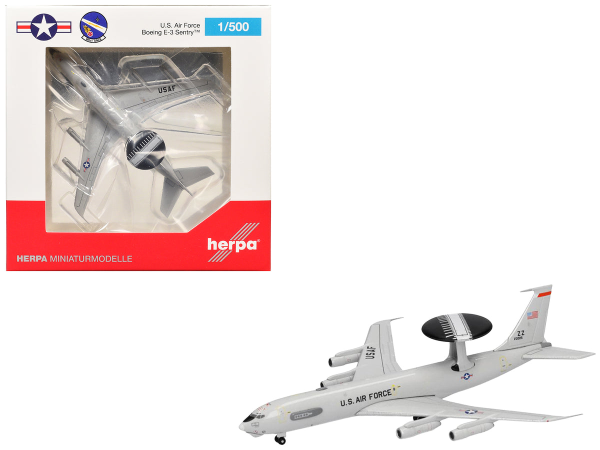 Boeing E-3 Sentry Aircraft "961st Airborne Air Control Squadron Kadena Air Base" (81-0005) United States Air Force 1/500 Diecast Model Airplane