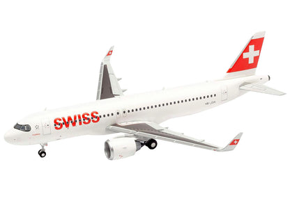 Airbus A220-100 Commercial Aircraft "Swiss International Air Lines" (HB-JBH) White with Red Tail 1/200 Diecast Model Airplane