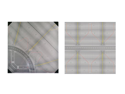 Airport Apron/Tower Cardboard Ground Plates for 1/200 Scale Models