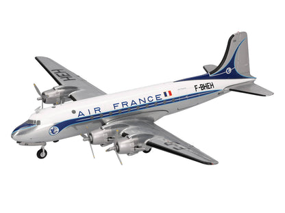 Douglas DC-4 Commercial Aircraft "Air France" (F-BHEH) White with Blue Stripes 1/200 Diecast Model