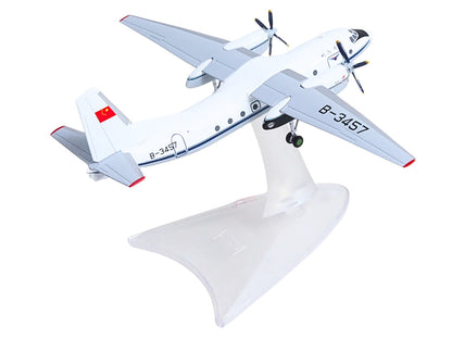 Xian Y-7 Commercial Aircraft "CAAC Airlines" (B-3457) White with Blue Stripes 1/200 Diecast Model
