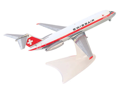 Douglas DC-9-30F Commercial Aircraft "Swissair" (HB-IFW) White with Red Stripes 1/200 Diecast Model Airplane