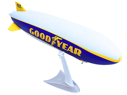 Zeppelin NT Aircraft "Goodyear Blimp - Wingfoot One" (N1A) Gray and Blue with Yellow Stripes 1/200 Diecast Model