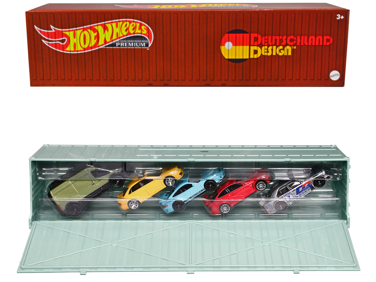 2022 "Deutschland Design" 5 piece Set with Container "Car Culture" Series Diecast Model Cars