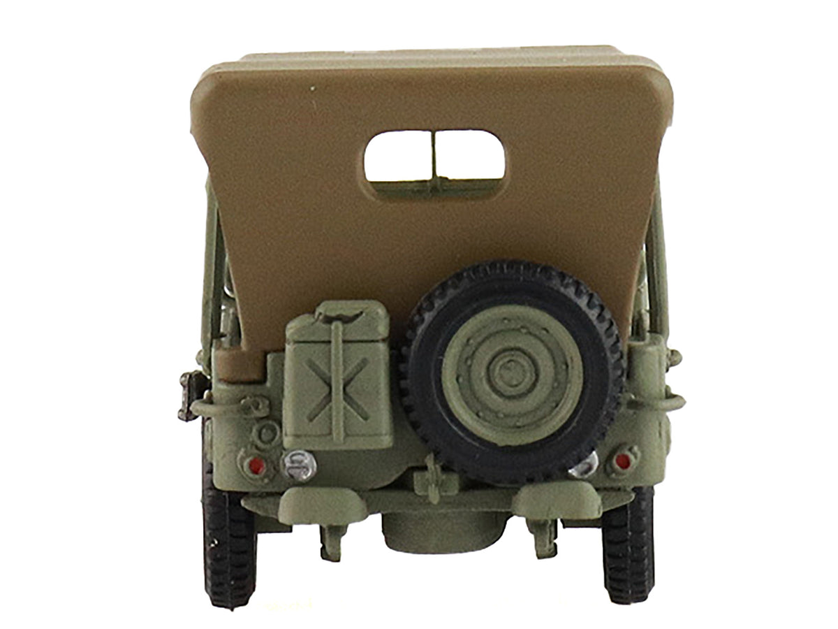 U.S. 1/4 ton Military Vehicle Olive Drab "Gen. Douglas MacArthur Leyte WWII" (1945) United States Army "Ground Power Series" 1/72 Diecast Model