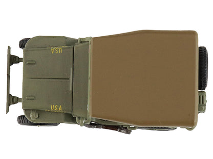 U.S. 1/4 ton Military Vehicle Olive Drab "Gen. Douglas MacArthur Leyte WWII" (1945) United States Army "Ground Power Series" 1/72 Diecast Model