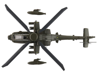 Boeing AH-64E Apache Echo Attack Helicopter "ZM714 Middle Wallop" (2022) British Army "Air Power Series" 1/72 Diecast Model