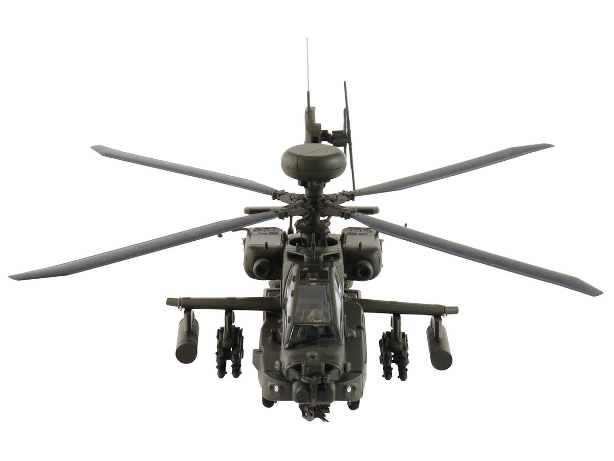 Boeing AH-64E Apache Echo Attack Helicopter "ZM714 Middle Wallop" (2022) British Army "Air Power Series" 1/72 Diecast Model