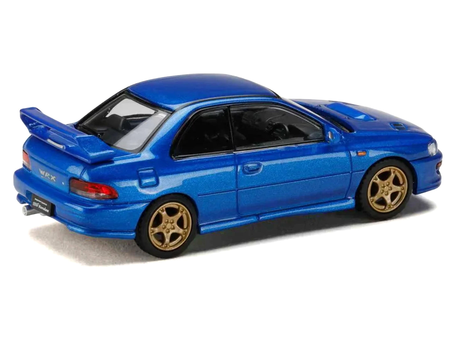 Subaru Impreza WRX Type R Sti Version V RHD (Right Hand Drive) Sonic Blue Mica "JDM64" Series 1/64 Diecast Model Car