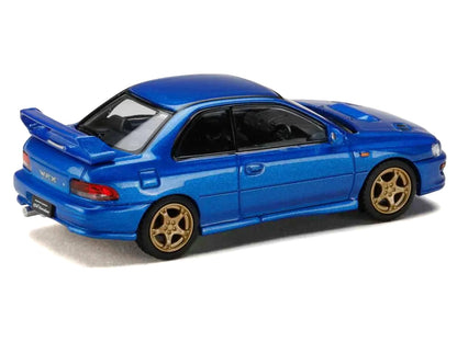 Subaru Impreza WRX Type R Sti Version V RHD (Right Hand Drive) Sonic Blue Mica "JDM64" Series 1/64 Diecast Model Car