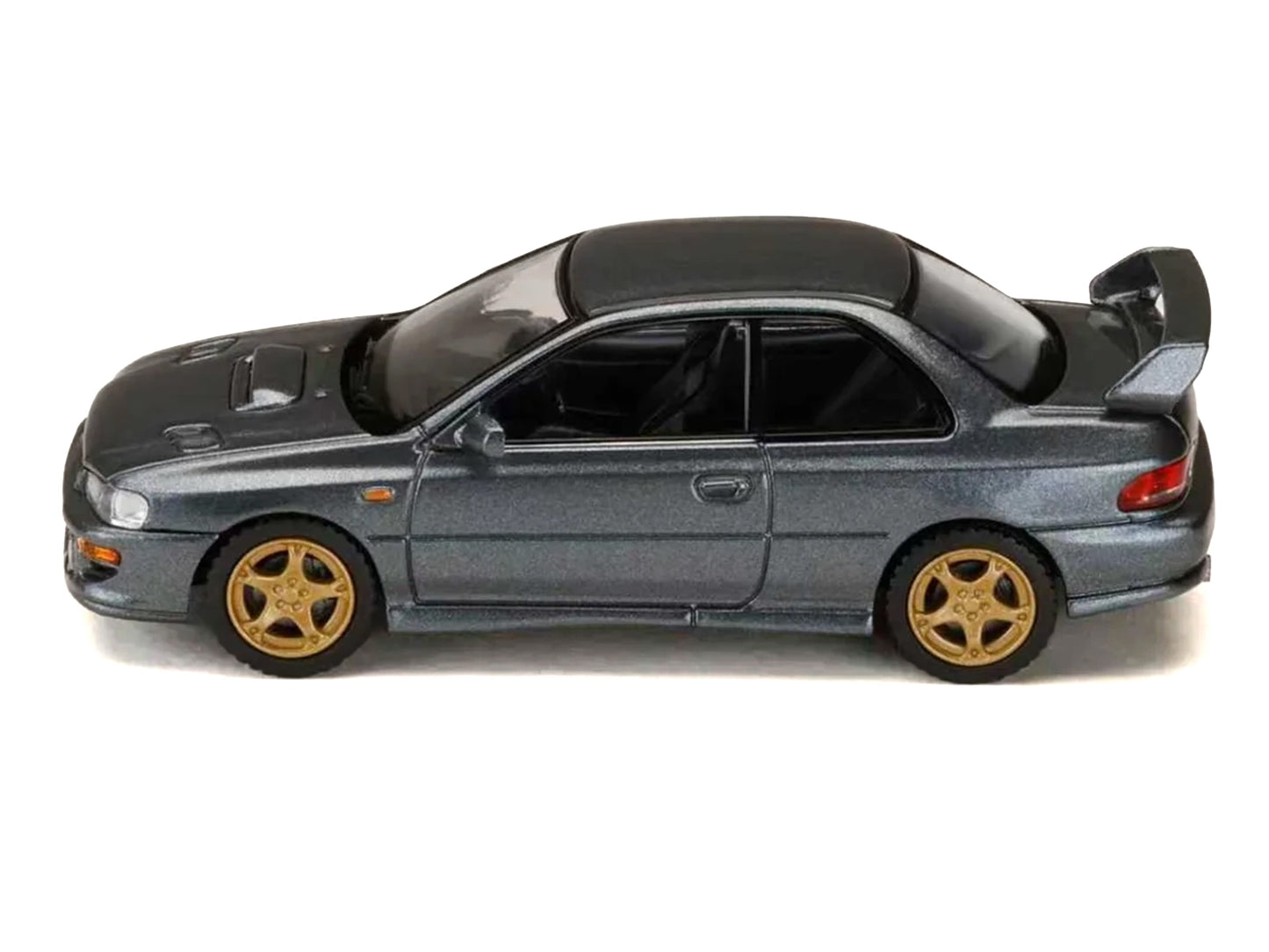 Subaru Impreza WRX Type R Sti Version V RHD (Right Hand Drive) Cool Gray Metallic "JDM64" Series 1/64 Diecast Model Car