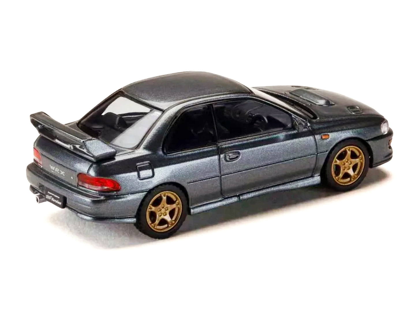 Subaru Impreza WRX Type R Sti Version V RHD (Right Hand Drive) Cool Gray Metallic "JDM64" Series 1/64 Diecast Model Car