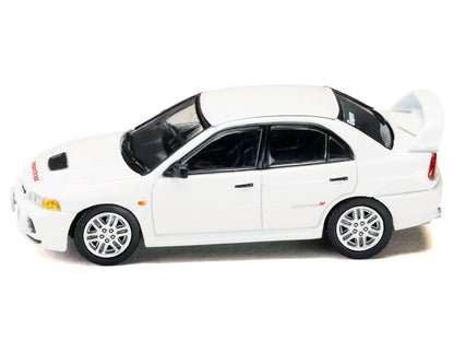 Mitsubishi Lancer RS Evolution IV RHD (Right Hand Drive) "MonStar" White "Initial D" (1995-2013) Manga "Diorama Set Series" 1/64 Diecast Model car
