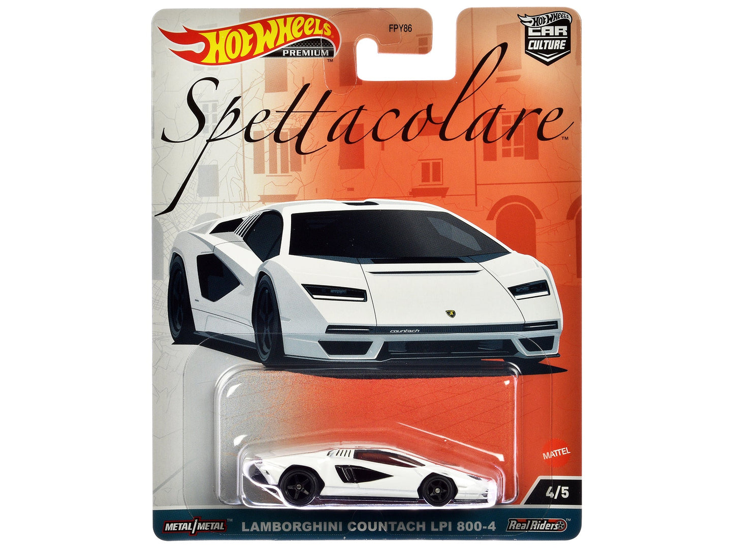 Lamborghini Countach LPI 800-4 White "Spettacolare" Series Diecast Model Car
