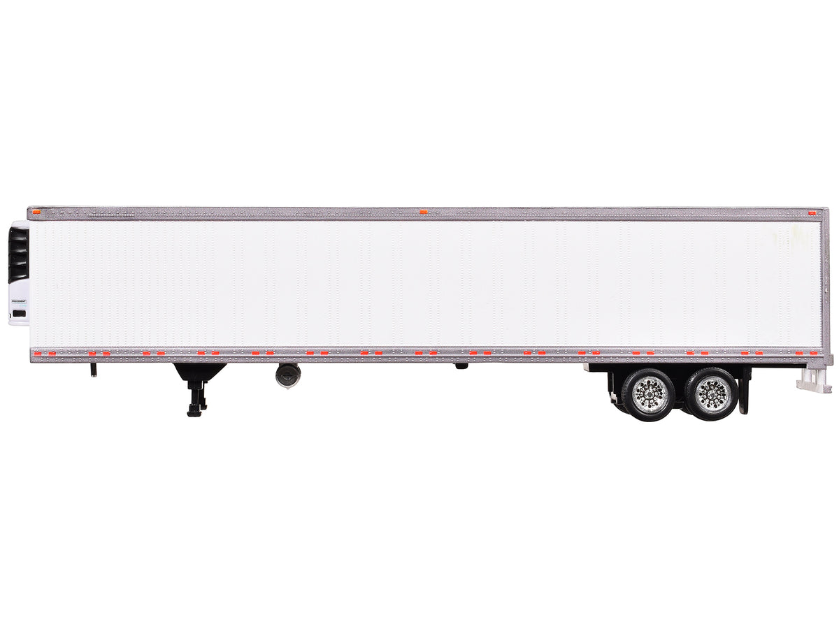 Box Trailer with Reefer White 1/87 (HO) Scale Plastic Model