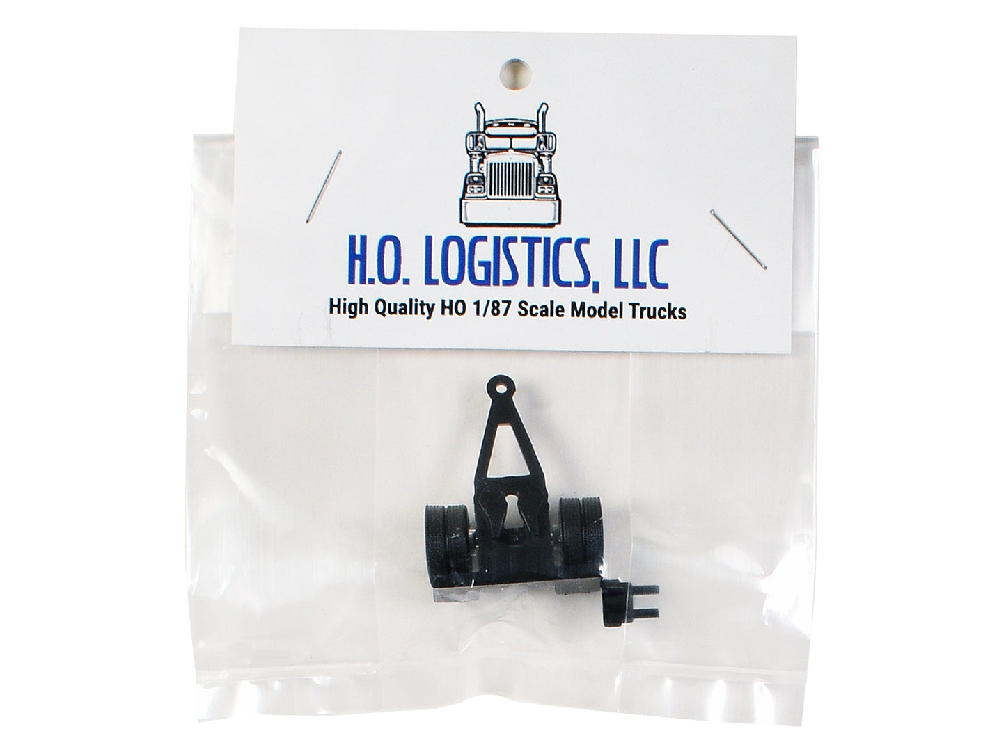 Trailer Dolly Black Kit 1/87 (HO) Plastic Model Car