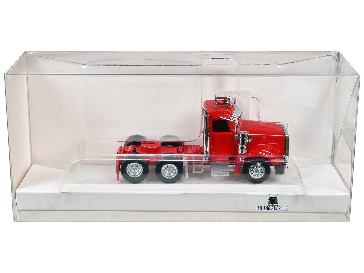 Peterbilt 367 Day Cab Red 1/87 (HO) Scale Plastic Model Car