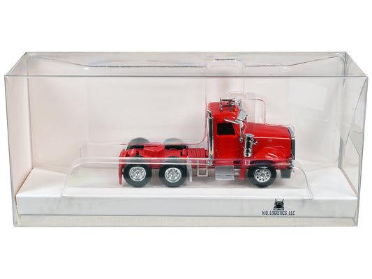 Peterbilt 367 Day Cab Red 1/87 (HO) Scale Plastic Model Car