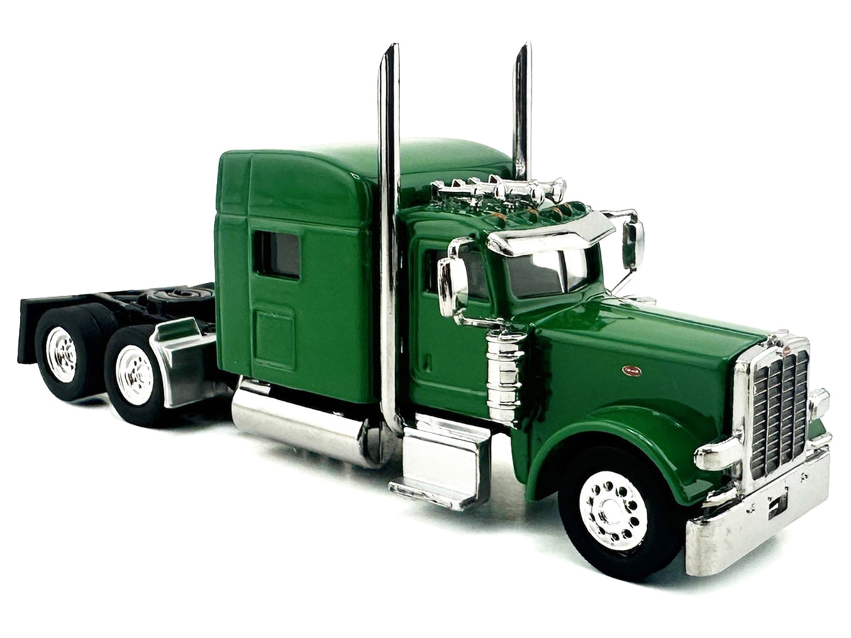 Peterbilt 389 Truck Tractor with Sleeper Cab Green 1/87 (HO) Scale Plastic Model Car