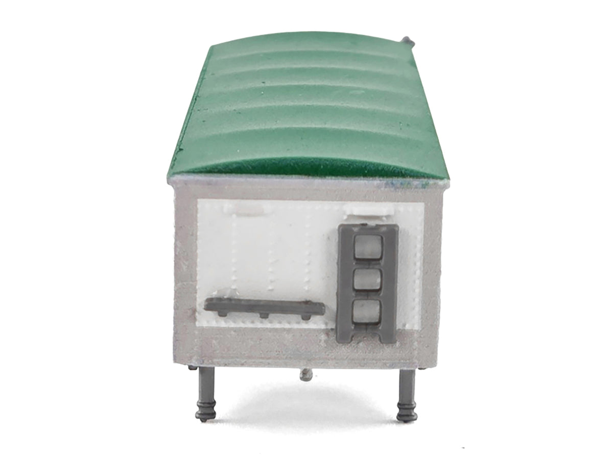 Covered Grain Trailer White with Green Tarp "SunGlo - Cargill" 1/87 (HO) Plastic Model Car